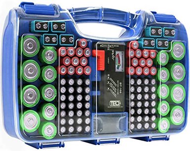 ESTUCHE DE ALMACENAMIENTO CON TAPA TRANSPARENTE PARA BATERÍAS THE BATTERY ORGANIZER - 3