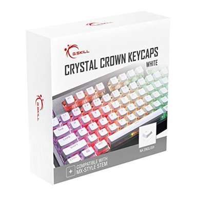 G.SKILL CRYSTAL CROWN KEYCAPS KEYCAP SET WITH TRANSPARENT LAYER FOR MECHANICAL KEYBOARDS FULL 104 KEY STANDARD ANSI 10