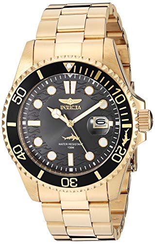 RELOJ INVICTA HOMBRE 30026 PRO DIVER CUARZO CORREA DORADO 22 ORO ACERO INOXIDABLE