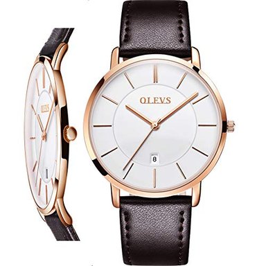 MEN'S WRIST WATCHES CLASSIC COMFORTABLE LEATHER WATCHES FOR MEN MINIMALIST LUXURY DRESS ULTRA THIN WATCH WATERPROOF