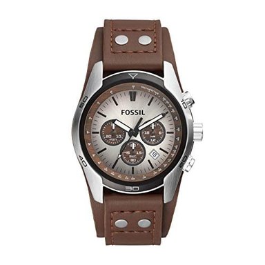 RELOJ FOSSIL HOMBRE COACHMAN MARRÓN CUARZO - 4