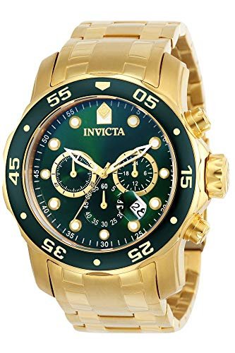 RELOJ INVICTA HOMBRE EAW-W-94HF-3AV CRONÓGRAFO 14357 PRO DIVER RECUBIERTO ORO 18QUILATES MARRÓN