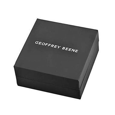 GEOFFREY BEENE - PULSERA DE PIEL TRENZADA PARA HOMBRE CON ADORNOS DE GOMA DE ACERO INOXIDABLE - 4
