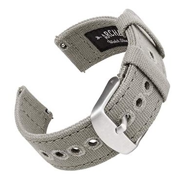 RELOJ ARCHER HOMBRE STRAPS BANDAS REPUESTO LIBERACIÓN RÁPIDA LONA VARIOS45 64IN25 32IN 0.86IN