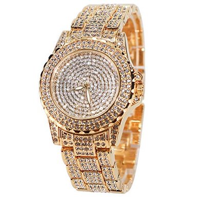 RELOJ SMALODY MUJER REDONDO LUJO DIAMANTES IMITACIÓN ACERO INOXIDABLE