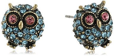 BETSEY JOHNSON 'BETSEY'S DELICATES' - PENDIENTES DE BÚHO