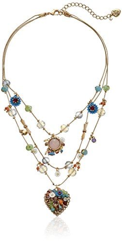 BETSEY JOHNSON WEAVE AND SEW - COLLAR CON DISEÑO DE CORAZÓN