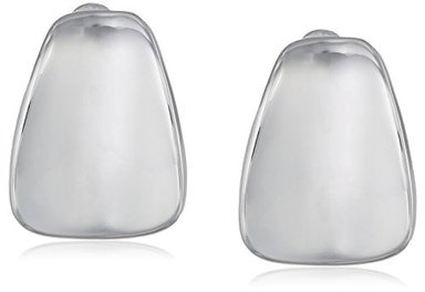 ROBERT LEE MORRIS WOMENS WIDE WEDGE BUTTON CLIP ON EARRINGS