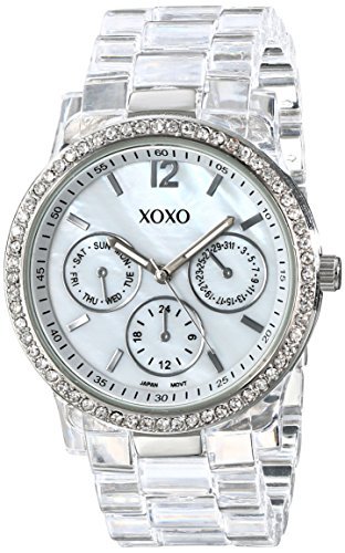 RELOJ XOXO MUJER XO5529 DIAMANTES IMITACIÓN CAJA PLATEADA