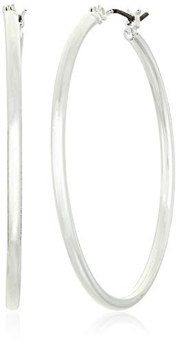 PENDIENTES ANNE KLEIN ARO MUJER PLATEADO TAMAÑO MEDIANO