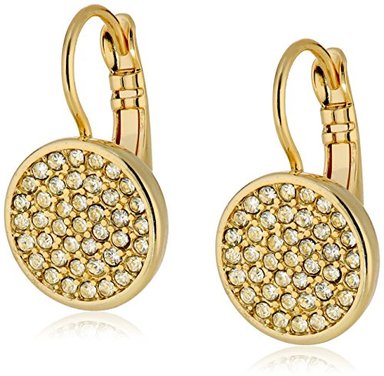 ARETES ANNE KLEIN CRYSTAL PAVE FORMA DE GOTA