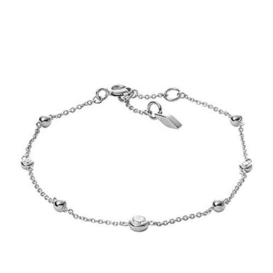 PULSERA PLATA DE LEY FOSSIL CADENA MUJER