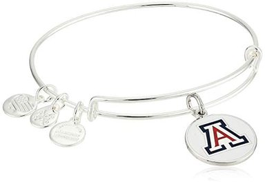 ALEX AND ANI - BRAZALETE PARA MUJER CON LOGOTIPO DE LA UNIVERSIDAD DE ARIZONA II LATÍN PLATEADO BRILLANTE AS18COL17SS