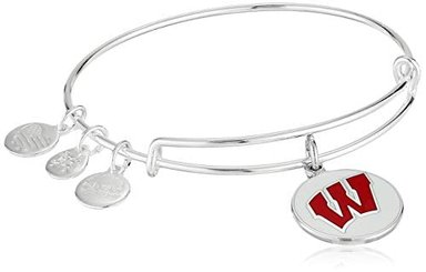 ALEX AND ANI - BRAZALETE PARA MUJER DISEÑO CON EL LOGOTIPO DE LA UNIVERSIDAD DE WISCONSIN ALEACIÓN AS18COL35SS