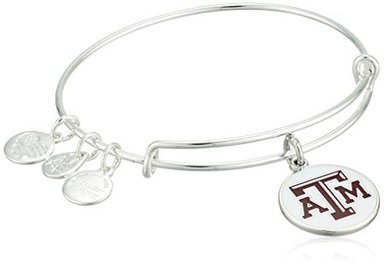 ALEX AND ANI - BRAZALETE PARA MUJER CON EL LOGOTIPO DE LA UNIVERSIDAD TEXAS AYM