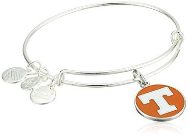 ALEX AND ANI - PULSERA PARA MUJER CON LOGOTIPO DE LA UNIVERSIDAD DE TENNESSEE II EWB PLATA BRILLANTE AMPLIABLE