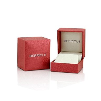 BERRICLE - PENDIENTES DE TUERCA DE PLATA DE LEY CHAPADA EN RODIO CON CIRCONITA CÚBICA Y CIRCONITA CÚBICA - 4