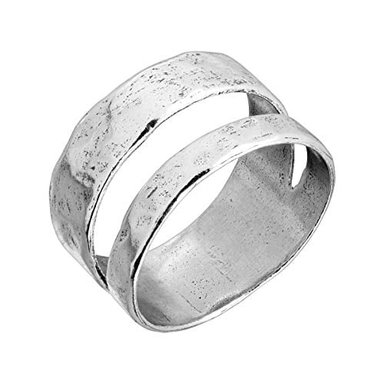 SILPADA - ANILLO DE DOS BARRAS CON DOBLE ESPACIO EN PLATA DE LEY - 2