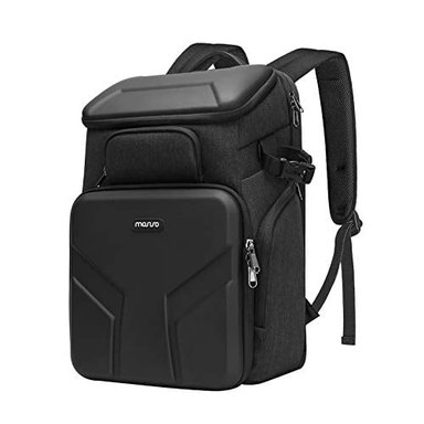 MOCHILA PARA CÁMARA DSLR/SLR/ MOSISO SIN ESPEJO IMPERMEABLE 17.3' CON CARCASA RÍGIDA FRONTAL COMPARTIMENTO PARA PO