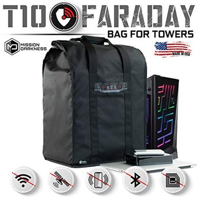 BOLSA PARA TORRE DE ORDENADOR Y ELECTRÓNICA XL MISSION DARKNESS T10 FARADAY PROTECCIÓN PARA DISPOSITIVOS FORENSES
