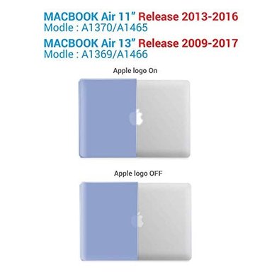 FUNDA PARA MACBOOK AIR DE 13' IBENZER A1466 A1369 FUNDA DE CARCASA DURA CON CUBIERTA DE TECLADO PARA APPLE MAC AIR 13 - 3