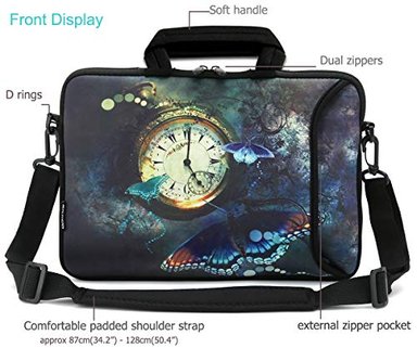 RICHEN - BOLSO CRUZADO CON ASA PARA LAPTOPS IPADS LIBROS ELECTRÓNICOS Y TABLETAS INFANTILES CON BOLSILLO - 3