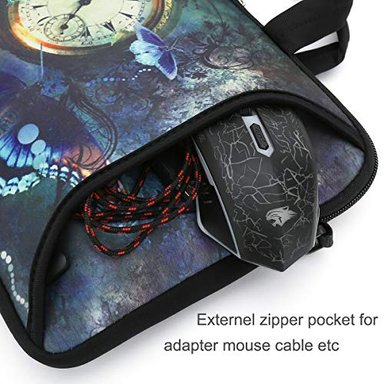 RICHEN - BOLSO CRUZADO CON ASA PARA LAPTOPS IPADS LIBROS ELECTRÓNICOS Y TABLETAS INFANTILES CON BOLSILLO - 5