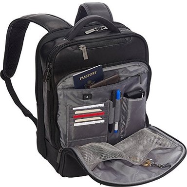 MOCHILA DE NEGOCIOS AMIGABLE PARA COMPUTADORA PORTÁTIL DE 16 ' ANTIRROBO RFID KENNETH COLE REACTION MANHATTAN DE CUERO - 2