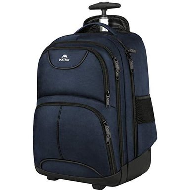 MOCHILA DE VIAJE MATEIN IMPERMEABLE CON RUEDAS AZUL 15.6'