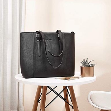 BOLSA DE PIEL PARA ORDENADOR PORTÁTIL PARA MUJER BROMEN 15.6' BOLSA DE TRABAJO CON COMPARTIMENTO ACOLCHADO - 6