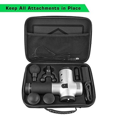 BOLSA DE ALMACENAMIENTO PORTÁTIL CON 5 RANURAS PARA 5 CABEZAS NEGRO TIPO1 HYPERICE HYPERVOLT PLUS - 6
