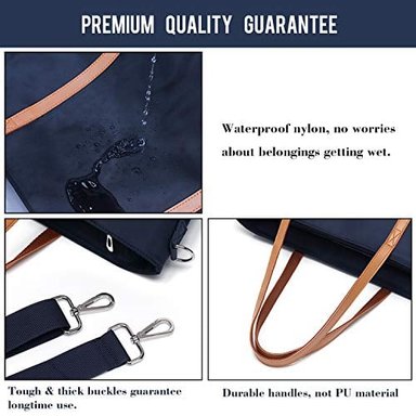 BOLSA GRANDE PARA MUJER PORTÁTIL BOLSA DE TRABAJO HOMBRO CON MANGA DE CARRETILLA - 4
