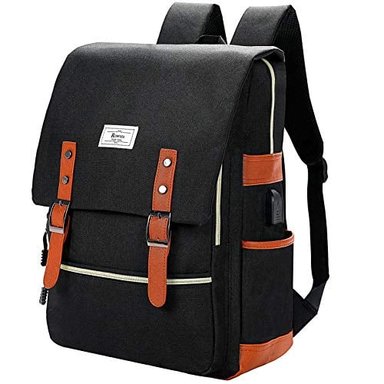 RONYES MOCHILA VINTAGE PARA ORDENADOR PORTÁTIL MOCHILA ESCOLAR UNIVERSITARIA BOLSA DE LIBROS PARA MUJERES HOMBRES 15.6'
