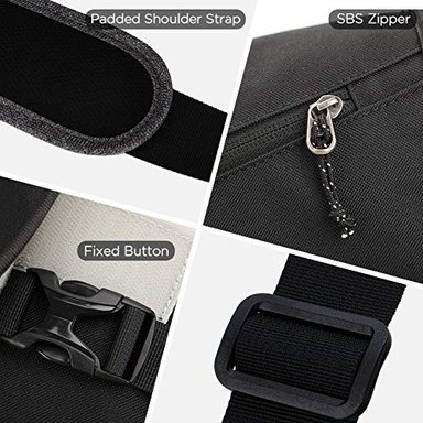 BOLSA DE MENSAJERO PARA MUJERES OIWAS LONA 15.6' PORTÁTIL SATCHEL MALETÍN PARA HOMBRE CROSSBODY - 4
