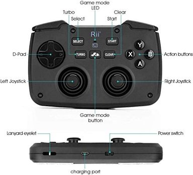 COMBO CÓMPUTO GS RII RK707 3 EN 1 MULTIFUNCIONAL 2.4GHZ WIRELESS PORTABLE GAME CONTROLLER 62KEY TECLADO RECARGABLE RATON TURBO - 3