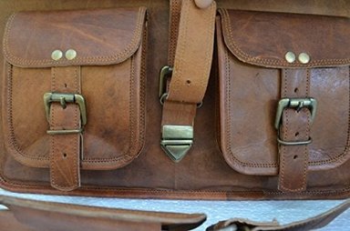 BOLSO DE PIEL PARA ORDENADOR PORTÁTIL BOLSA DE MENSAJERO 16' MEJOR HECHA A MANO DE KOMAL'S PASSION LEATHERSALE - 3