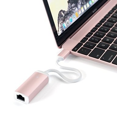 ADAPTADOR DE ALUMINIOSATECHI TYPE-C GIGABIT ETHERNET  PARA MACBOOK CHROMEBOOK SAMSUNG GALAXY Y MÁS DISPOSITIVOS - 1