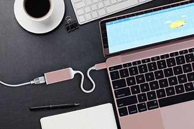 ADAPTADOR DE ALUMINIOSATECHI TYPE-C GIGABIT ETHERNET  PARA MACBOOK CHROMEBOOK SAMSUNG GALAXY Y MÁS DISPOSITIVOS - 5