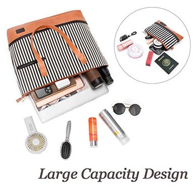 BOLSA DE MANO PARA ORDENADOR GLOBAL SHOPEX PORTÁTIL GRANDE DE LONA PARA MUJER IMPERMEABLE MODA MUJER TRABAJO BOLSA DE MANO - 6