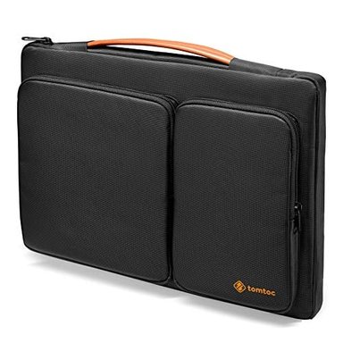 TOMTOC 13-15 PULG FUNDA PROTECTORA NEGRO