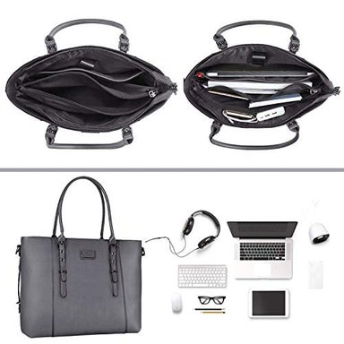 BOLSO DE PIEL SINTÉTICA MOSISO PARA LAPTOP - 2
