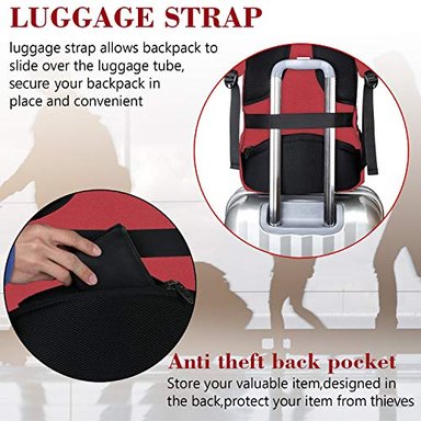 MOCHILA GLOBAL SHOPEX PARA PORTÁTIL DE VIAJE PARA NEGOCIOS ANTIRROBO DELGADA DURADERA CON PUERTO DE CARGA USB RESISTENTE AL AGUA - 5