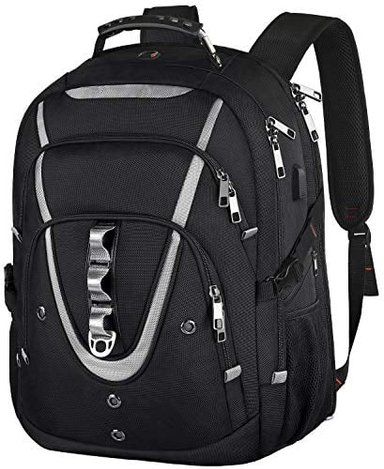 MOCHILA GLOBAL SHOPEX DE ORDENADOR PORTÁTIL 18.4 PARA HOMBRES DE 55L EXTRA GRANDE PARA JUEGOS PORTÁTILES CON PUERTO