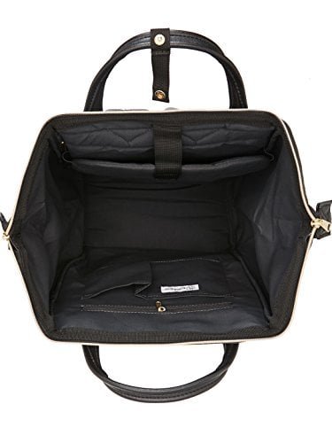 MOCHILA DE CUERO GLOBAL SHOPEX KAHYKEE - CON COMPARTIMENTO PARA LAPTOP IDEAL PARA VIAJES ESCUELA PARA MUJERES Y HOMBRES - 4