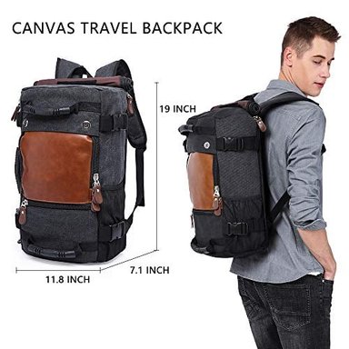 MOCHILA CONVERTIBLE GLOBAL SHOPEX KAKA TRAVEL DUFFLE CARRY-ON BOLSA PARA PORTÁTIL DE 15.6'' NEGRO - 2