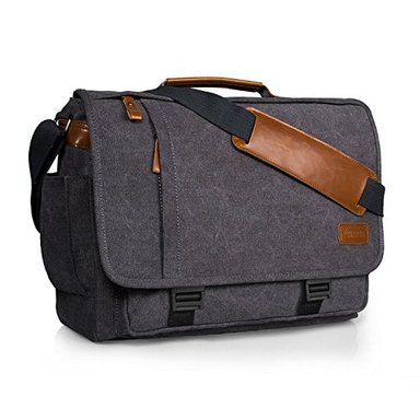 ESTARER COMPUTER MESSENGER 17-17.3' IMPERMEABLE LONA BOLSA DE HOMBRO PARA VIAJE TRABAJO UNIVERSIDAD NUEVA VERSIÓN