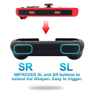 SET 4 MANDOS GLOBAL SHOPEX FASTSNAIL JOY-CON NINTENDO SWITCH RESISTENTE AL DESGASTE CON MANDO INTERRUPTOR - 5