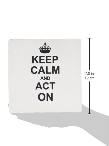MOUSE PAD 3DROSE 8X 8X 025INCHES KEEP CALM AND ACT ON HUMOROUS REGALO UN ACTOR ACTRESS ACTING COACH O TEATRO DRAMA - 2
