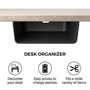ESTANTE GLOBAL SHOPEX MULTICOLOR ALMACENAMIENTO DEBAJO DEL ESCRITORIO ORGANIZADOR ESCRITORIOS OFICINA MESAS ESTACIONES TRABAJO - 2