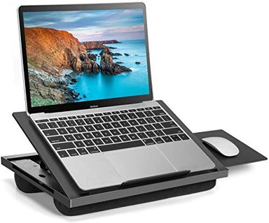 ESCRITORIO GLOBAL SHOPEX 6.4 CM X 31.8 CM AJUSTABLE 6 ÁNGULOS AJUSTABLES MOUSE PAD DESMONTABLE Y DOBLE COJÍN ORDENADOR PORTÁTIL